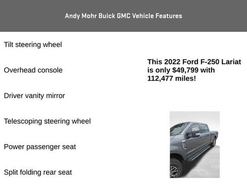 Used 2022 Ford F250 Lariat w/ FX4 Off-Road Package AWD/4WD image 16