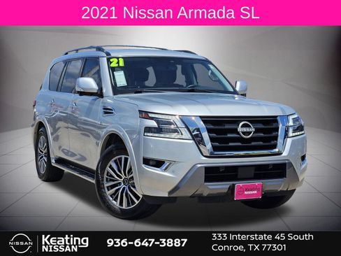 Used 2021 Nissan Armada SL w/ Captain's Chairs Package RWD image 1