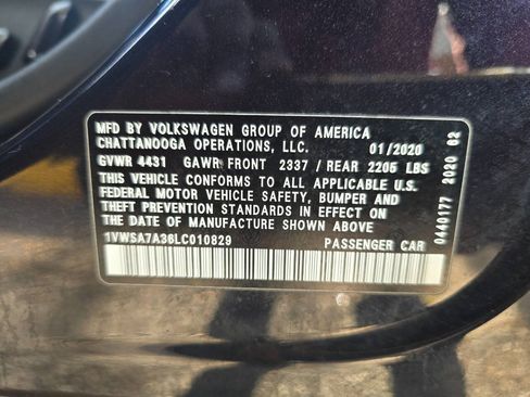 Used 2020 Volkswagen Passat 2.0T SE FWD image 45