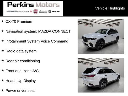 Used 2025 MAZDA CX-70 Plug-In Hybrid w/ Premium Pkg AWD/4WD image 7