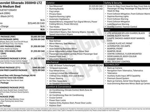 New 2026 Chevrolet Silverado 3500 LTZ w/ LTZ Plus Package AWD/4WD image 29