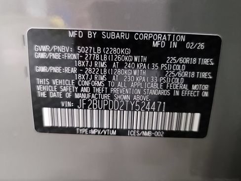 New 2026 Subaru Outback Limited AWD/4WD image 36