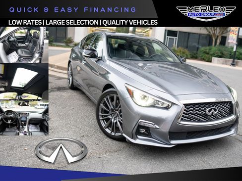Used 2018 INFINITI Q50 Red Sport 400 w/ Sensory Package (Sport) image 1