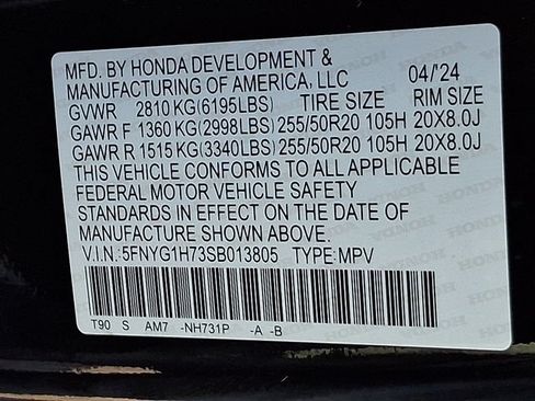 Certified 2025 Honda Pilot Touring image 28