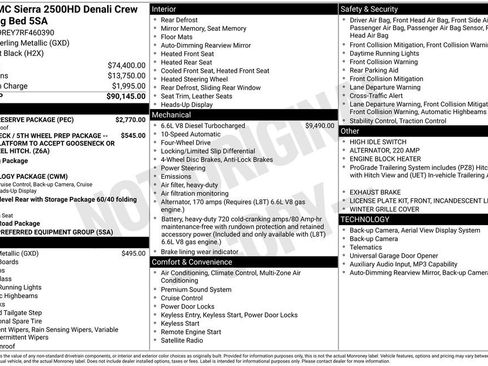 Certified 2024 GMC Sierra 2500 Denali w/ Denali Reserve Package AWD/4WD image 5
