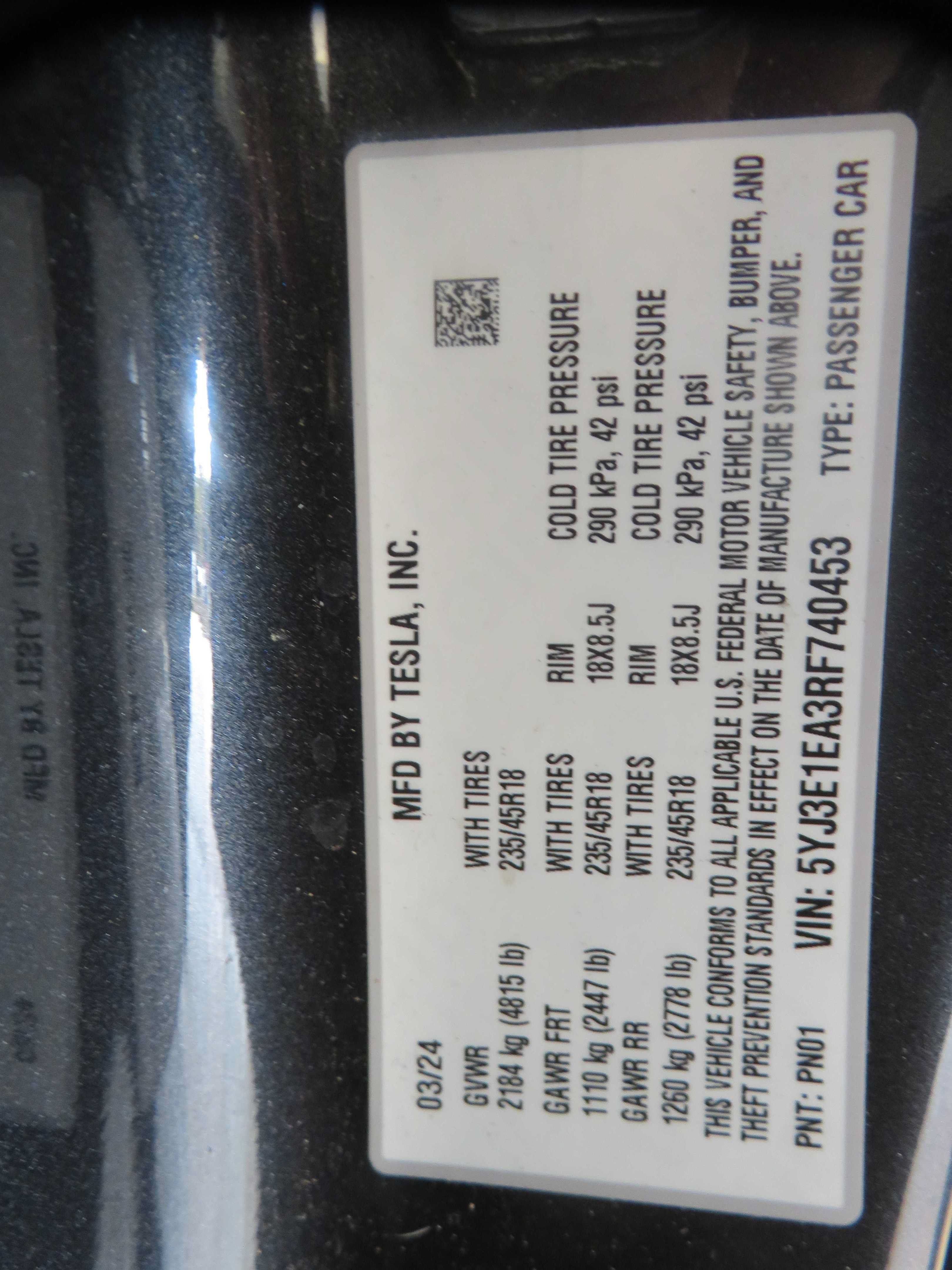 Used 2024 Tesla Model 3 Long Range RWD image 81