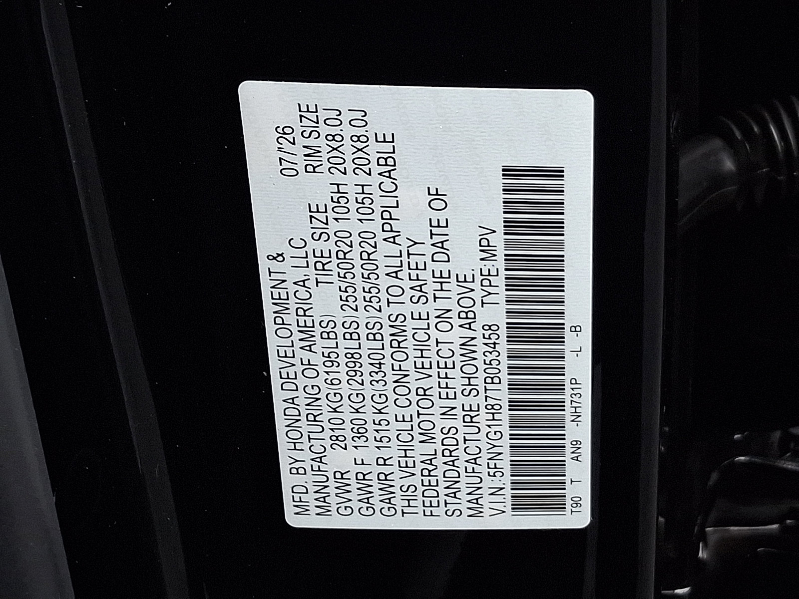 New 2026 Honda Pilot Elite image 10