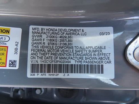 Certified 2023 Honda Accord Sport image 26