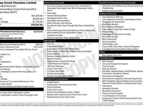 Used 2023 Jeep Grand Cherokee Limited w/ Black Appearance Package AWD/4WD image 6