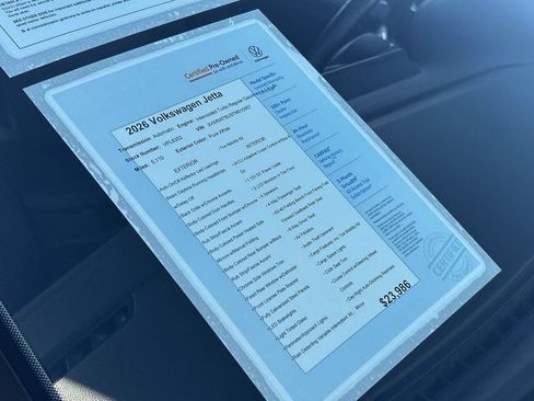 Certified 2026 Volkswagen Jetta S FWD image 6