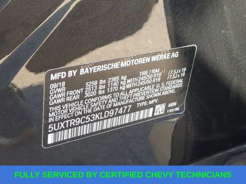 Used 2019 BMW X3 xDrive30i w/ Premium Package image 54