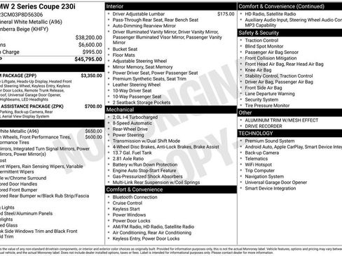 Used 2023 BMW 230i Coupe w/ Premium Package RWD image 2