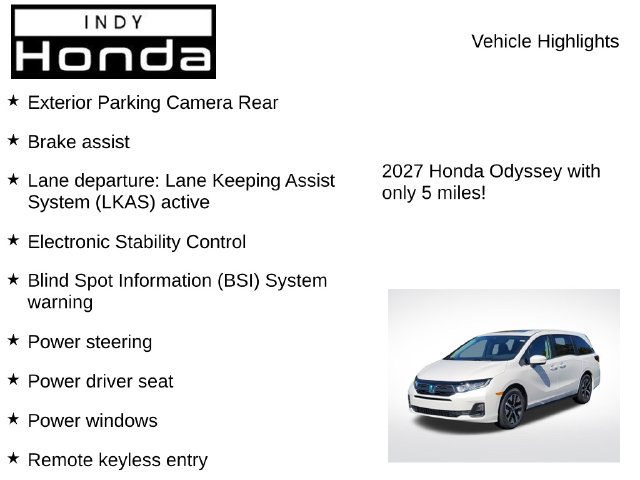 New 2027 Honda Odyssey EX-L image 7