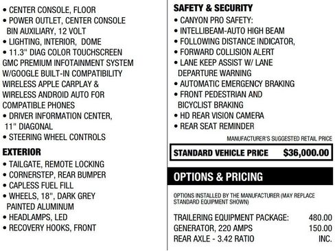 Certified 2024 GMC Canyon Elevation w/ Trailering Package image 2