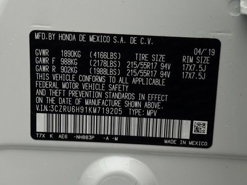 Used 2019 Honda HR-V Touring image 24