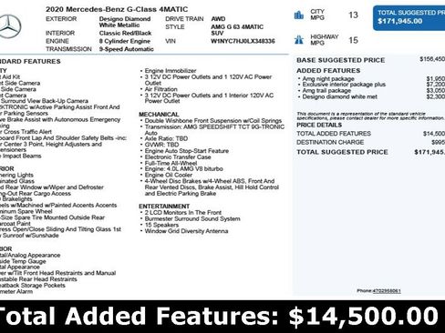 Used 2020 Mercedes-Benz G 63 AMG G 63 AMG image 3