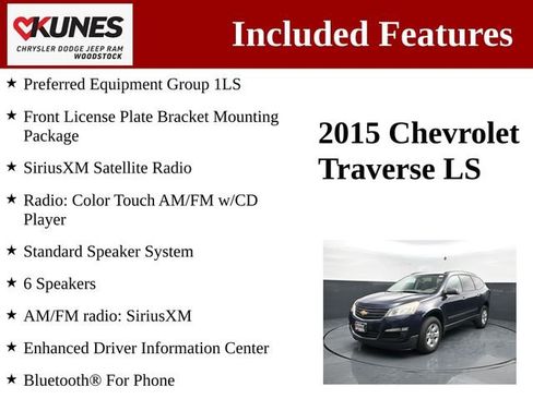 Used 2015 Chevrolet Traverse LS FWD image 3