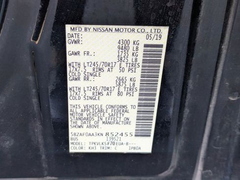 Used 2019 Nissan NV 3500 SL image 22