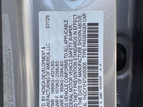 New 2025 Honda Accord SE image 33