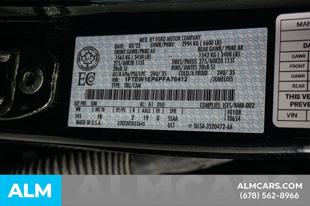 Used 2023 Ford F150 XLT w/ Equipment Group 302A High AWD/4WD image 58