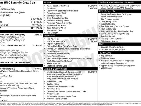 Used 2020 RAM 1500 Laramie w/ Sport Appearance Package AWD/4WD image 28