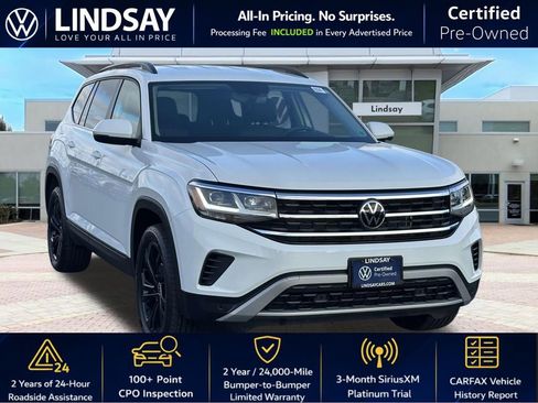 Certified 2023 Volkswagen Atlas SE w/ Black Wheel Package image 1