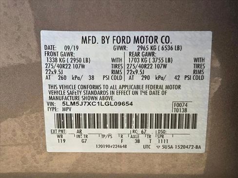 Used 2020 Lincoln Aviator Reserve w/ Equipment Group 202A image 29