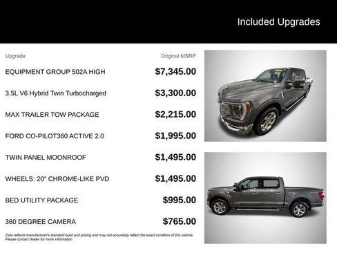 Used 2022 Ford F150 Lariat w/ Equipment Group 502A High image 7