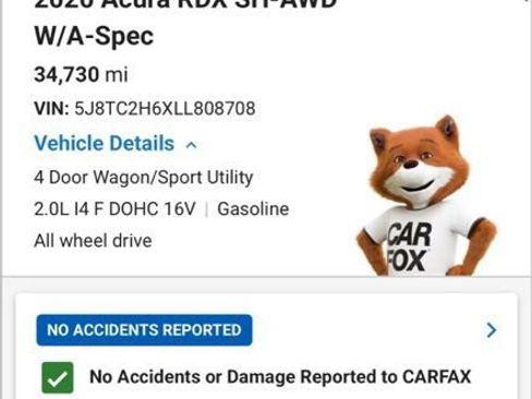 Used 2020 Acura RDX w/ Advance Package AWD/4WD image 6