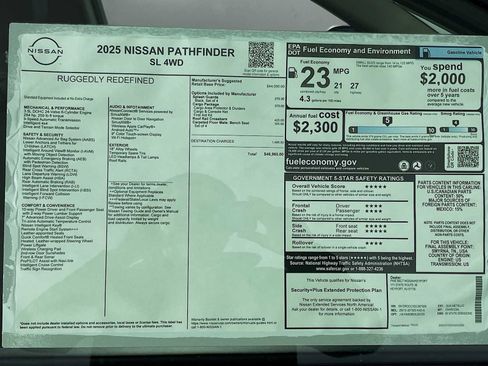 New 2025 Nissan Pathfinder SL w/ Cargo Package image 6