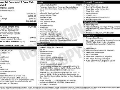 Used 2016 Chevrolet Colorado LT w/ Luxury Package, Chrome