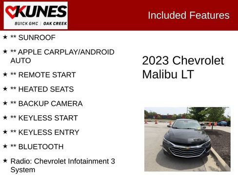 Used 2023 Chevrolet Malibu LT FWD image 2