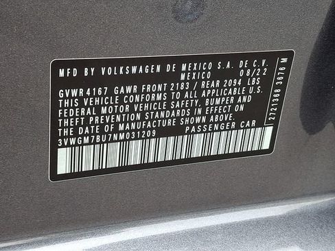 Certified 2022 Volkswagen Jetta SEL FWD image 27