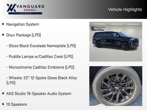 Used 2022 Cadillac Escalade ESV Sport w/ Touring Package RWD image 5