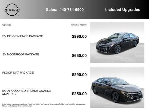 New 2026 Nissan Sentra SV w/ SV Convenience Package image 7