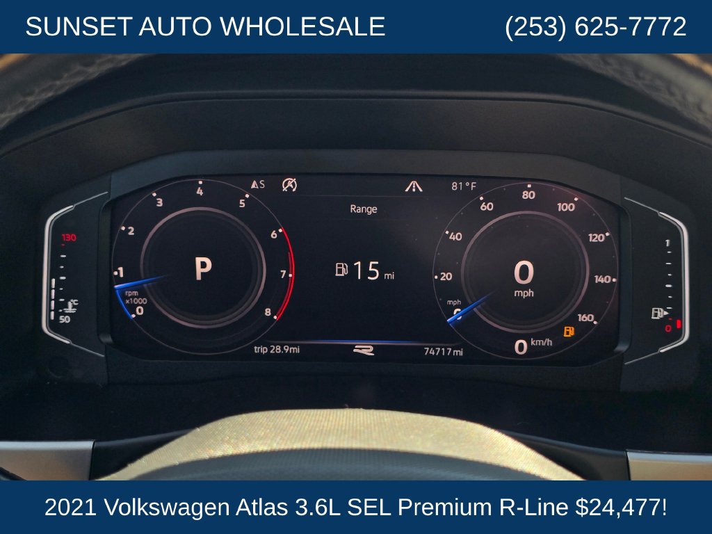 Used 2021 Volkswagen Atlas SEL Premium AWD/4WD image 32