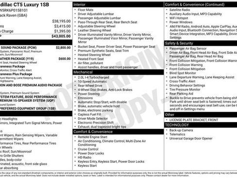 Used 2023 Cadillac CT5 Luxury w/ Sun And Sound Package RWD image 35