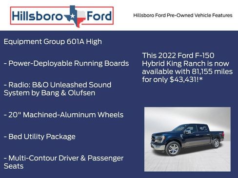 Used 2022 Ford F150 King Ranch w/ Equipment Group 601A High AWD/4WD image 9