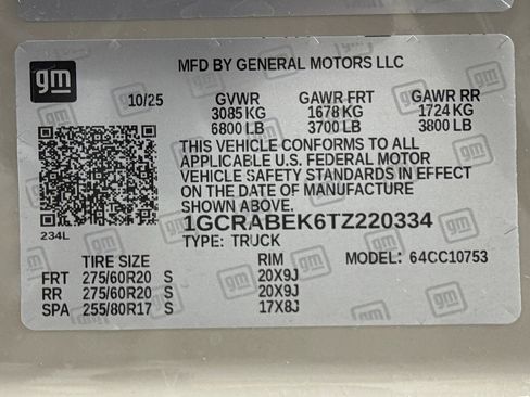 New 2026 Chevrolet Silverado 1500 Custom w/ LPO, Dark Essentials Package image 13