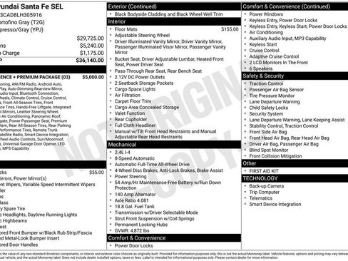 Used 2020 Hyundai Santa Fe SEL w/ Convenience + Premium Package image 1