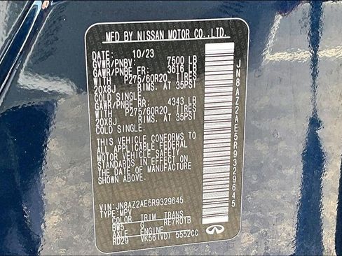 Used 2024 INFINITI QX80 Luxe image 44