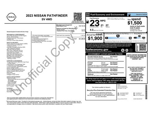 Used 2023 Nissan Pathfinder SV image 15