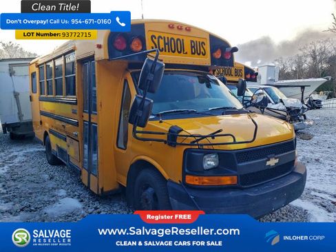 Used 2012 Chevrolet Express 3500 Extended w/ School Bus Package RWD image 1