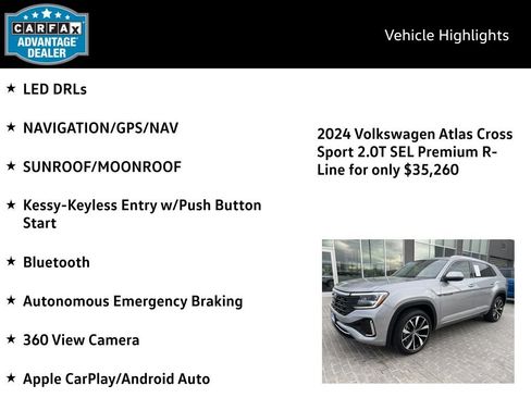 Certified 2024 Volkswagen Atlas Cross Sport SEL Premium R-Line image 4