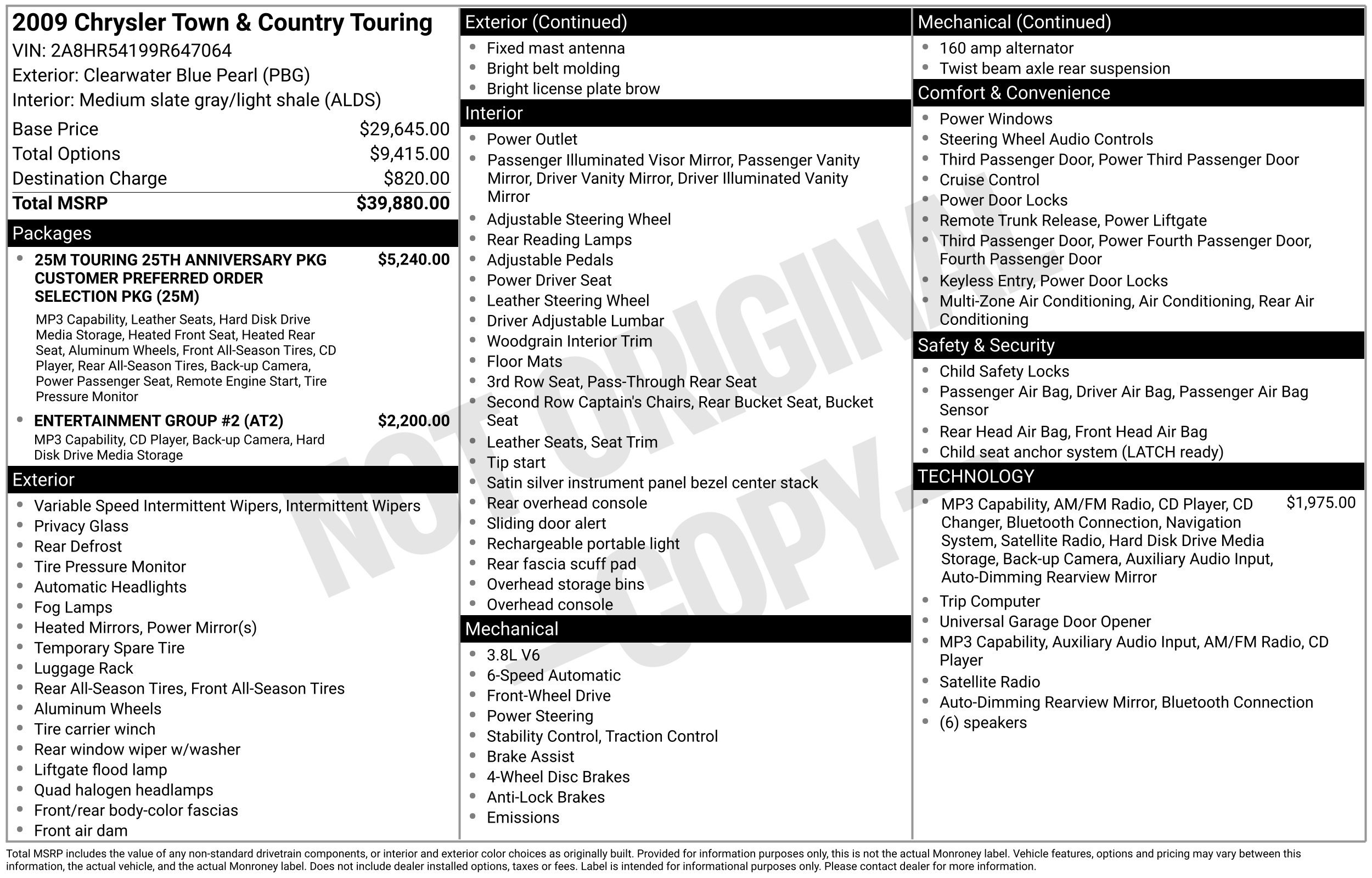 Used 2009 Chrysler Town & Country Touring FWD image 3