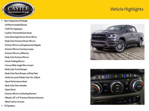 Used 2022 RAM 1500 Laramie w/ Sport Appearance Package image 8
