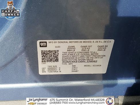 Certified 2024 Chevrolet Equinox LT FWD image 33