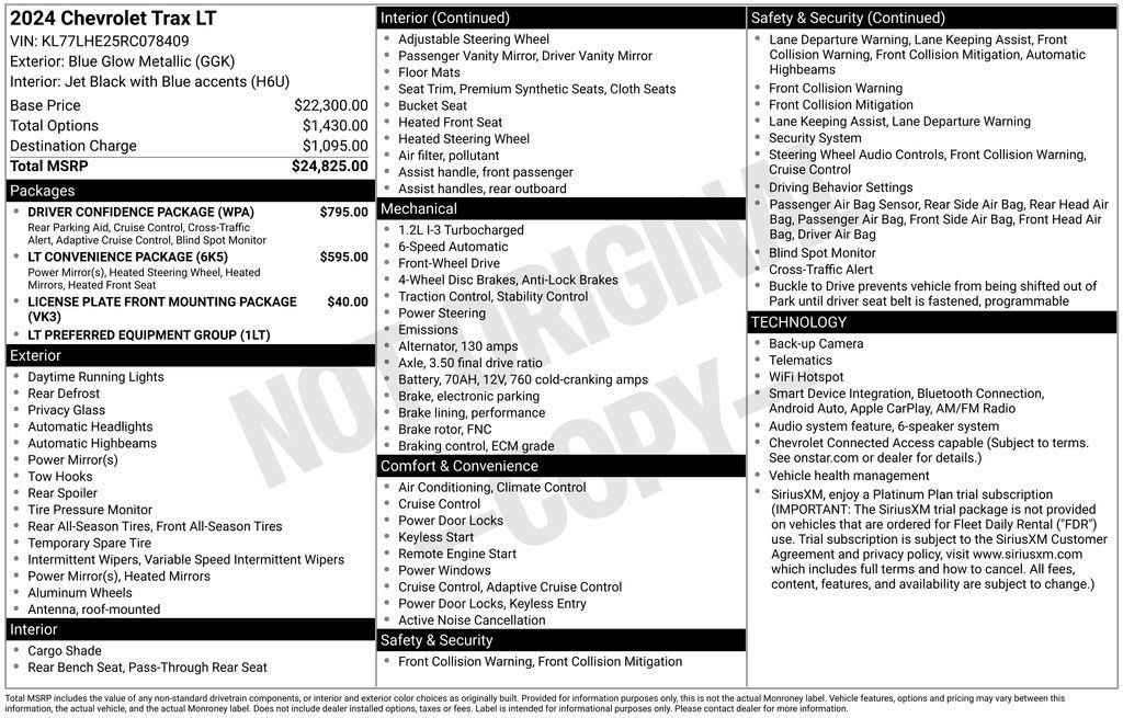 Certified 2024 Chevrolet Trax LT w/ Driver Confidence Package FWD image 38