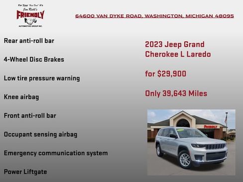 Used 2023 Jeep Grand Cherokee L Laredo w/ Luxury Tech Group I AWD/4WD image 25