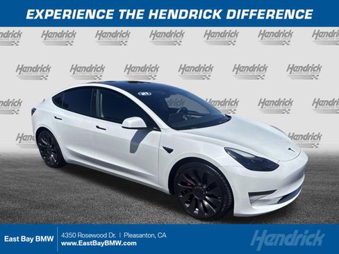 Used 2021 Tesla Model 3 Performance AWD/4WD image 1